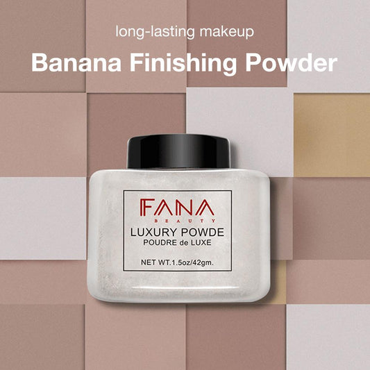 4 Colors Makeup Loose Powder Oil Control Banana Finishing Powder Setting Powder Brighten Long Lasting Face Finish Setting Cosmet