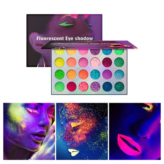 24 color luminous eyeshadow paillette maquillage glitter for face eye shadow glow in the dark maquillaje paillette make up