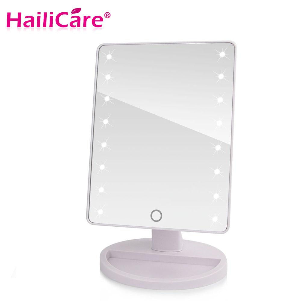 LED screen-touch
 Makeup Mirror master
 Vanity Mirror With 16 LED Lights wellness
 Beauty detachable Countertop 180 rotation