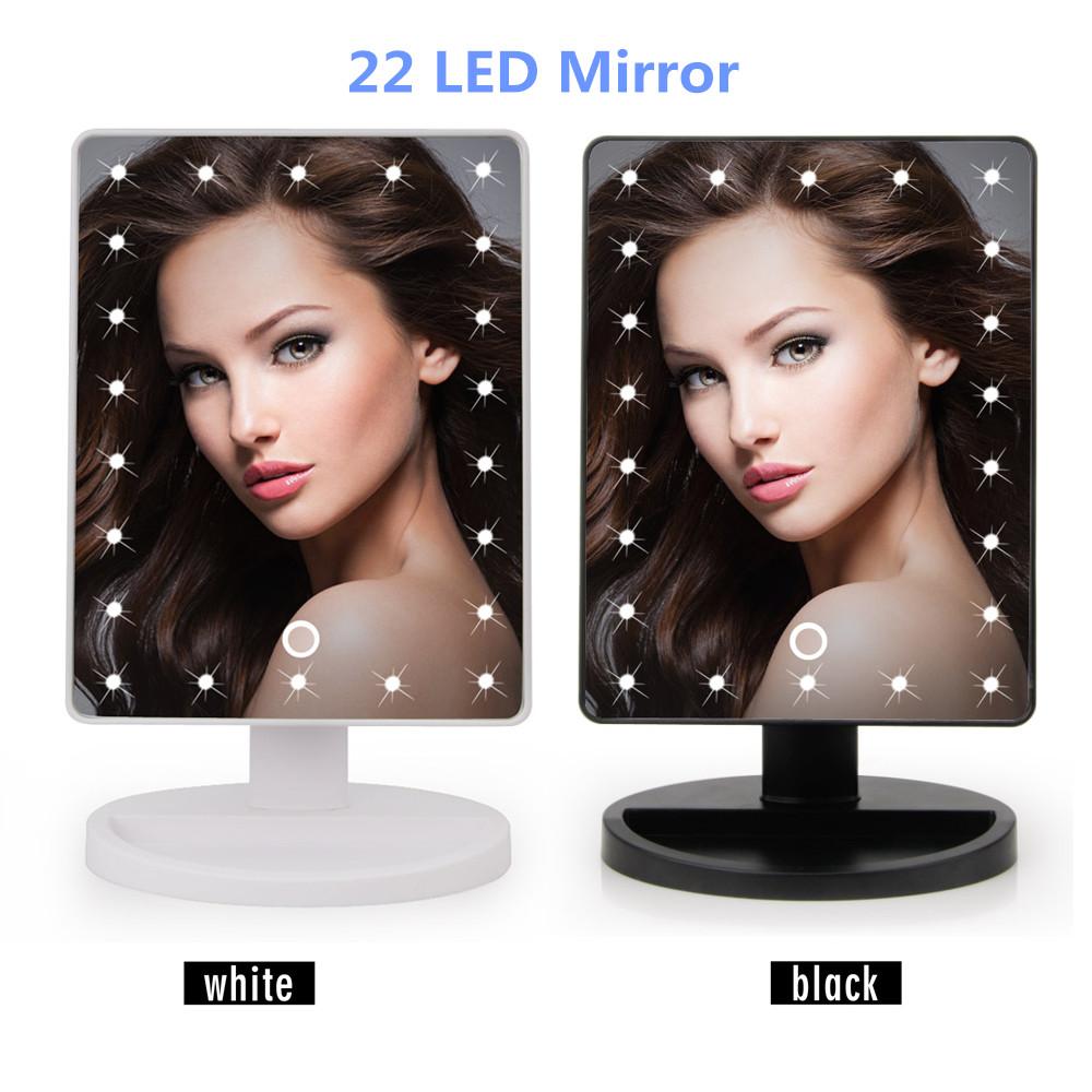 LED screen-touch
 Makeup Mirror master
 Vanity Mirror With 16 LED Lights wellness
 Beauty detachable Countertop 180 rotation