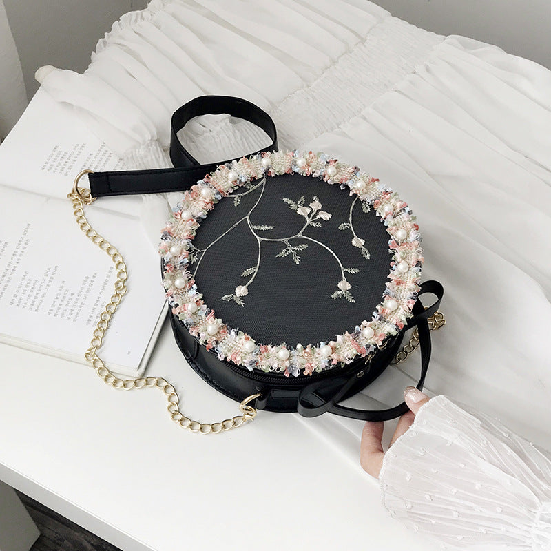 Factory direct 2019 new explosion trend fashion lace flower chain single shoulder diagonal female bag one generation