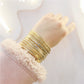 12pcs Punk Curb Cuban Chain Bracelets Set for Women Miami Boho Thick Gold Color Charm Bracelets Bangles Fashion Jewelry
