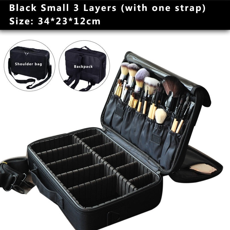 High Quality Make Up Bag Professional Makeup Case Makeup Organizer Bolso Mujer Cosmetic Case Large Capacity Storage Bag