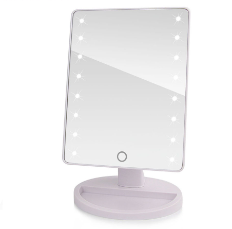 LED screen-touch
 Makeup Mirror master
 Vanity Mirror With 16 LED Lights wellness
 Beauty detachable Countertop 180 rotation