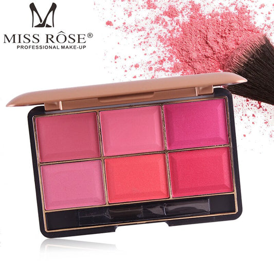 MISS pink six-color blush sizzling make-up makeup rouge women's blush  & America