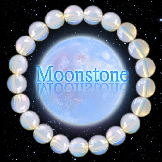 Natural Opal Moon Stone Bracelets for Women Single Circle Crystal Bracelet Jewelry Romantic Casual Crystal Yoga Bracelet