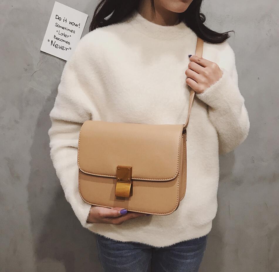 an Retro lovish style
 Ladies Square bag   
 Quality pu synthetic leather
 Women's hand purse
 Simple Leisure Lock Shoulder Messenger Bags