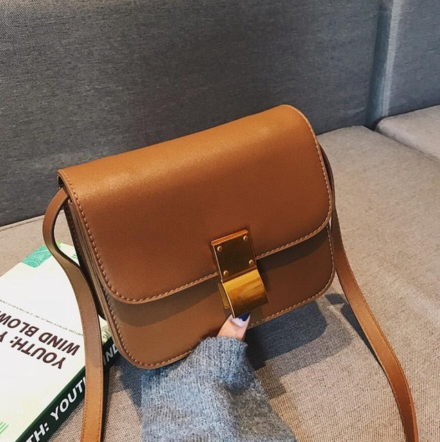 an Retro lovish style
 Ladies Square bag   
 Quality pu synthetic leather
 Women's hand purse
 Simple Leisure Lock Shoulder Messenger Bags